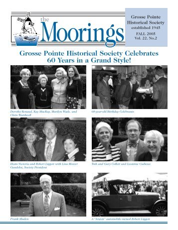 2005 Fall - Volume 22 No.2 - Grosse Pointe Historical Society