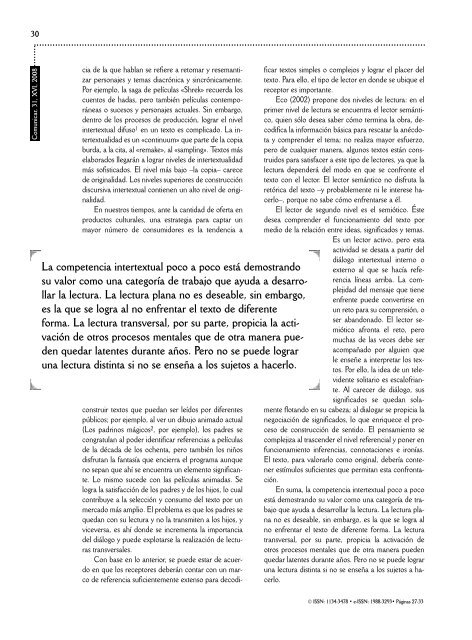 Comunicar 31 - Revista Comunicar