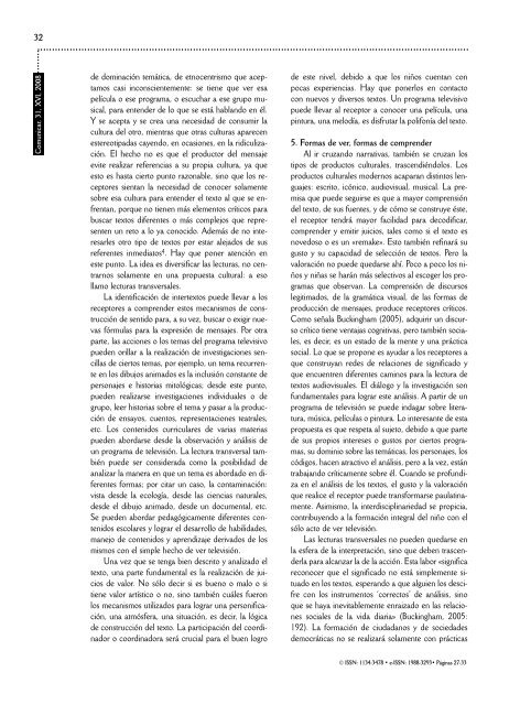 Comunicar 31 - Revista Comunicar