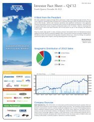 Investor Fact Sheet â Q4'12 - Dorel Industries