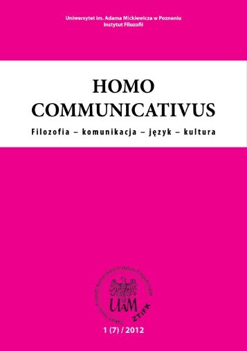 wersja elektroniczna (pdf) - Homo communicativus