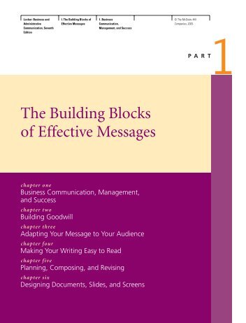 The Building Blocks of Effective Messages - thecampuscommon.c..