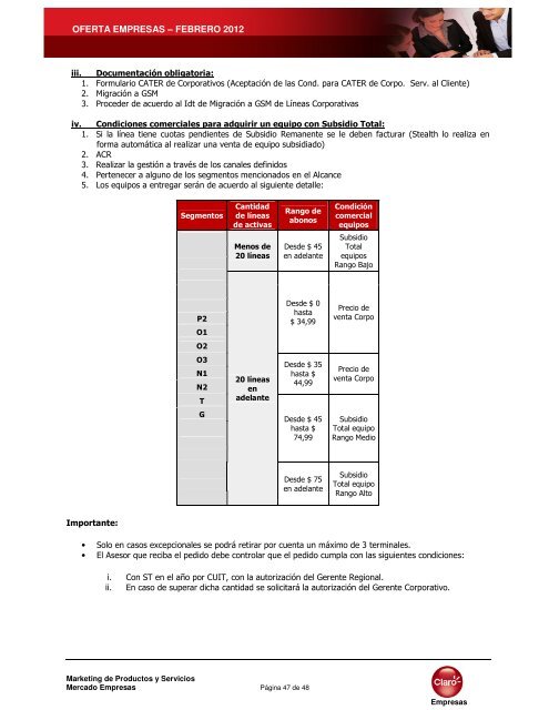 OFERTA EMPRESAS - opticell srl