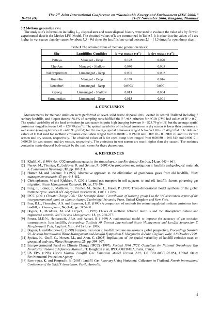 Seasonal Variation of Landfill Methane Emissions from ... - JGSEE