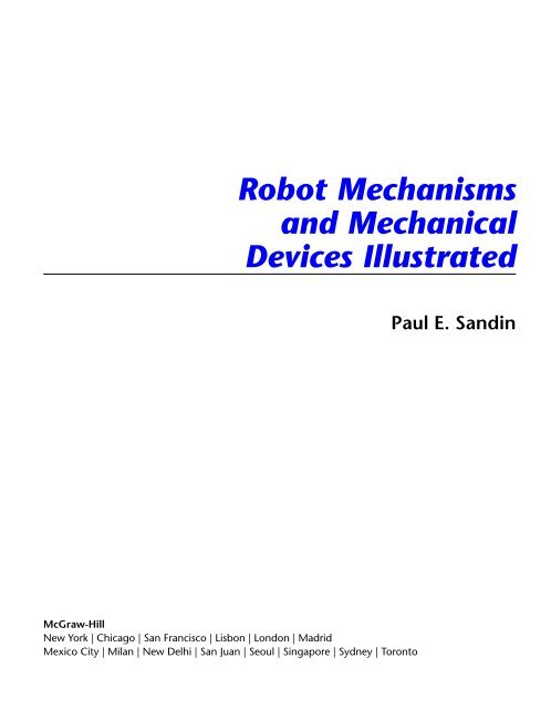 Robot Mechanisms and Mechanical Devices Illustrated - Profe Saul