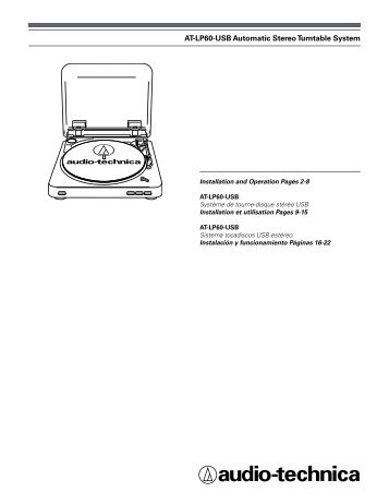 AT-LP60-USB Automatic Stereo Turntable System