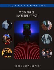 WORKFORCE INVESTMENT ACT - Department of Commerce