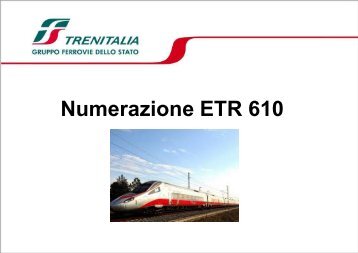 ETR 610: Carrozza n.3 (1Â° cl.) - Rail Europe