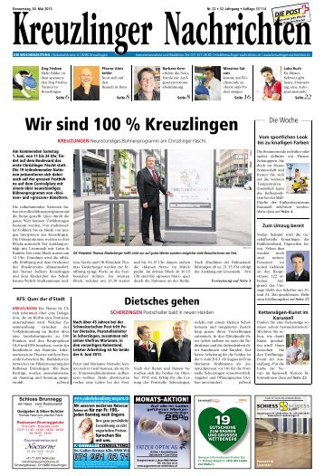 Wir sind 100 % Kreuzlingen - Aktuelle Ausgabe