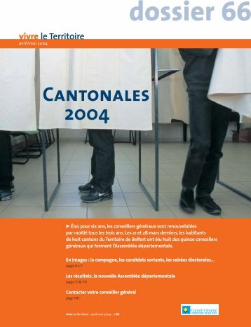 Dossier Elections cantonales 2004 - Territoire de Belfort