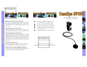 Lanc-Sport Manual - Sports and Helmet Camera
