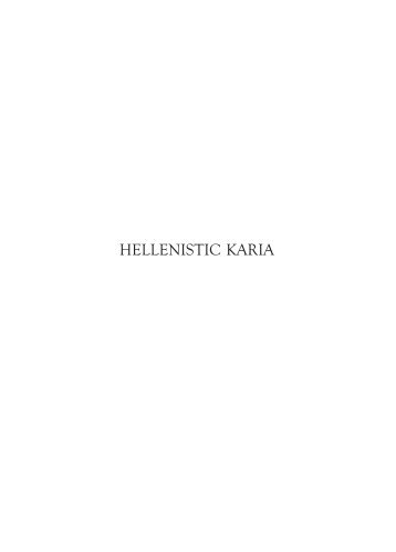 hellenistic karia - Associazione Iasos di Caria