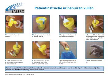 PatiÃ«ntinstructie urinebuizen vullen - Saltro