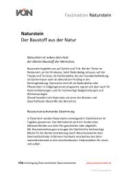Handout zum Vortrag - Vereinigung Ãsterreichischer Natursteinwerke