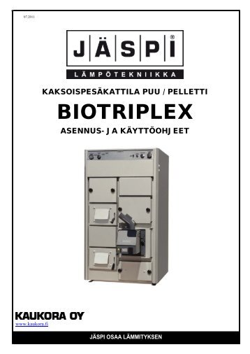 JÃƒÂ¤spi Biotriplex kÃƒÂ¤yttÃƒÂ¶ohje - Kaukora