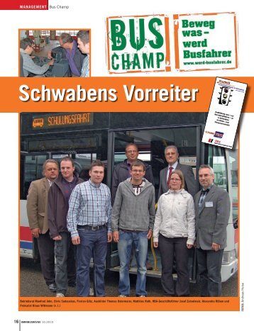 schwabens vorreiter - BUSFAHRER