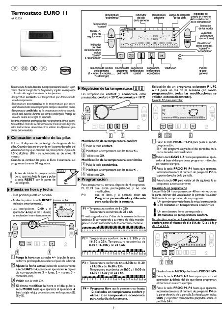 Termostato EURO 11 - Sonder