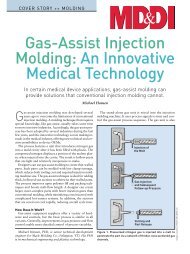 Gas-Assist Injection Molding: An Innovative Medical ... - Mack Molding