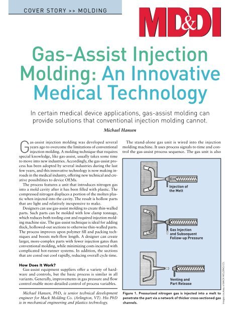 Gas-Assist Injection Molding: An Innovative Medical ... - Mack Molding