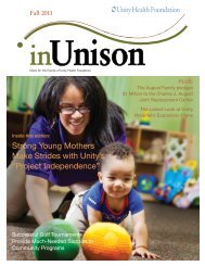Strong Young Mothers Make Strides with Unity's - Unity Health System