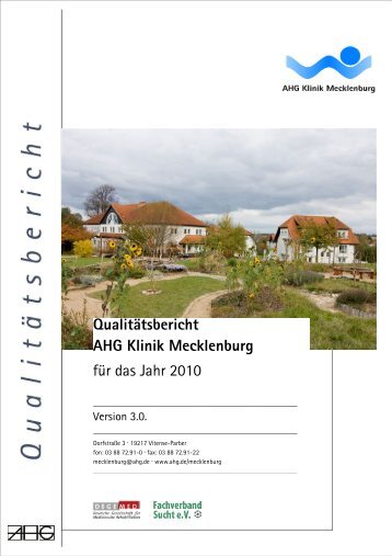 Qualitätsbericht 2010 AHG Klinik Meckenburg - AHG Allgemeine ...