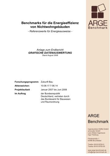 Benchmarks für die Energieeffizienz von ... - ARGE Benchmark