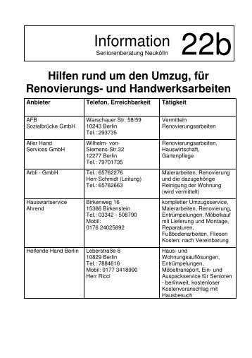 22b AÜ Hilfen rund um den Wohnungs-Umzug - Seniorenberatung ...