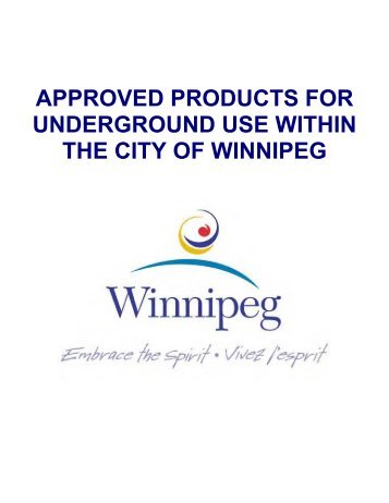 Standard Construction Specifications - City of Winnipeg