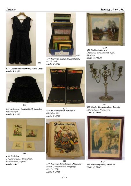 42. Auktion Auktionsvorschau
