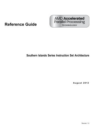 AMD Southern Islands Instruction set Architecture - X.Org