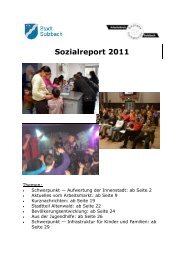 Sozialbericht 2011 - Stadt Sulzbach/Saar