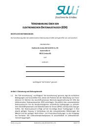 EDI-Vereinbarung - Stadtwerke Lindau