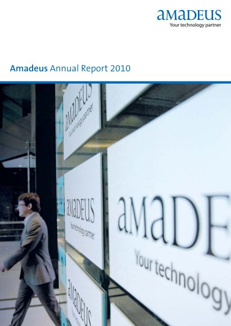 Amadeus Annual Report 2010 - Investor relations at Amadeus