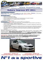 Subaru Impreza STI 2011 - Team FJ