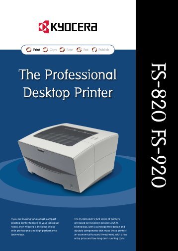 FS-820 FS-920 - The Copier Shop