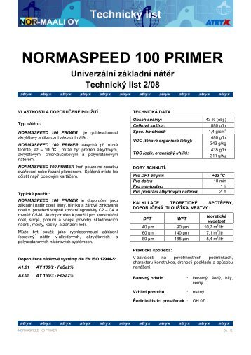 NORMASPEED 100 PRIMER