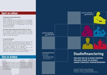 Studiefinanciering - UHasselt