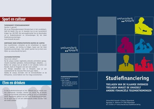 Studiefinanciering - UHasselt