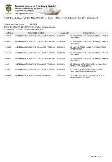 sahagun - Superintendencia de Notariado y Registro