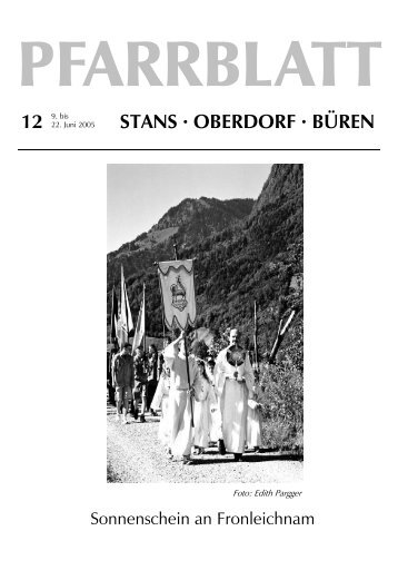 STANS Â· OBERDORF Â· BÃREN - Pfarrei Stans