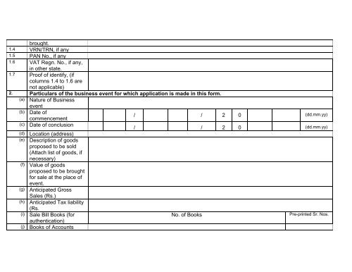 Form VAT 9 - Chandigarh