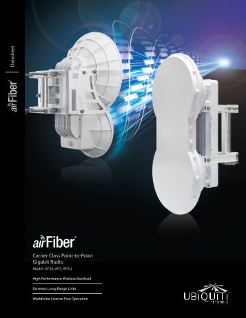 airFiber | Datasheet - Ubntstore.eu