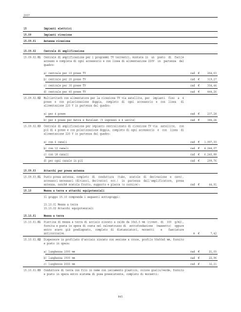 Prezzi informativi opere edili 2007 - Rete Civica dell'Alto Adige