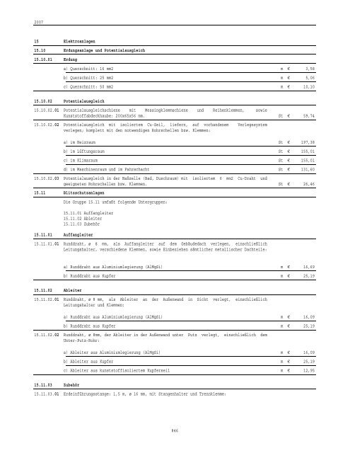 Prezzi informativi opere edili 2007 - Rete Civica dell'Alto Adige