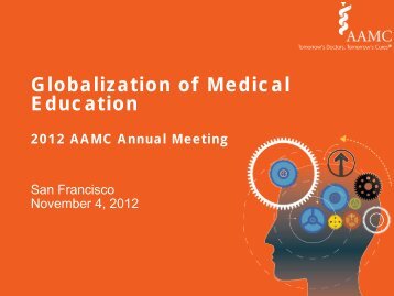 Globalization of Medical Education - Member Profile - Association of ...