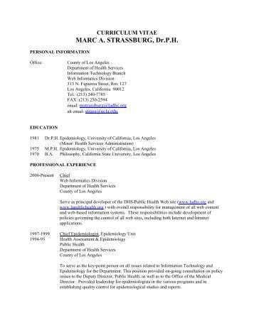 resume - UCLA School of Public Health