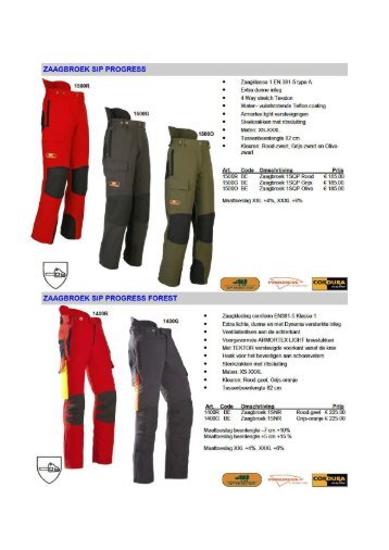 (zaag) kleding - Safety Green BV