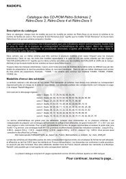 Catalogue des CD-ROM RÃ©tro-SchÃ©mas 2 RÃ©tro-Docs 3 ... - Radiofil