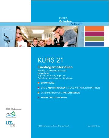 KURS 21 Einstiegsmaterialien [PDF] - Portal Schule Wirtschaft