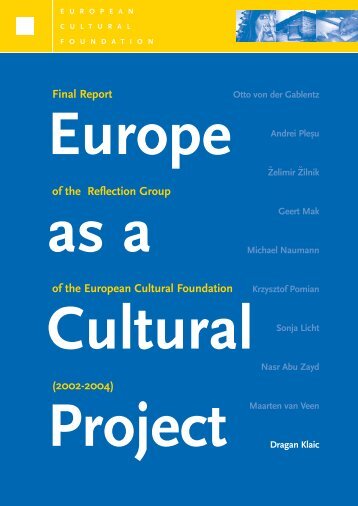 Final Report of the Reflection Group of the European Cultural ...